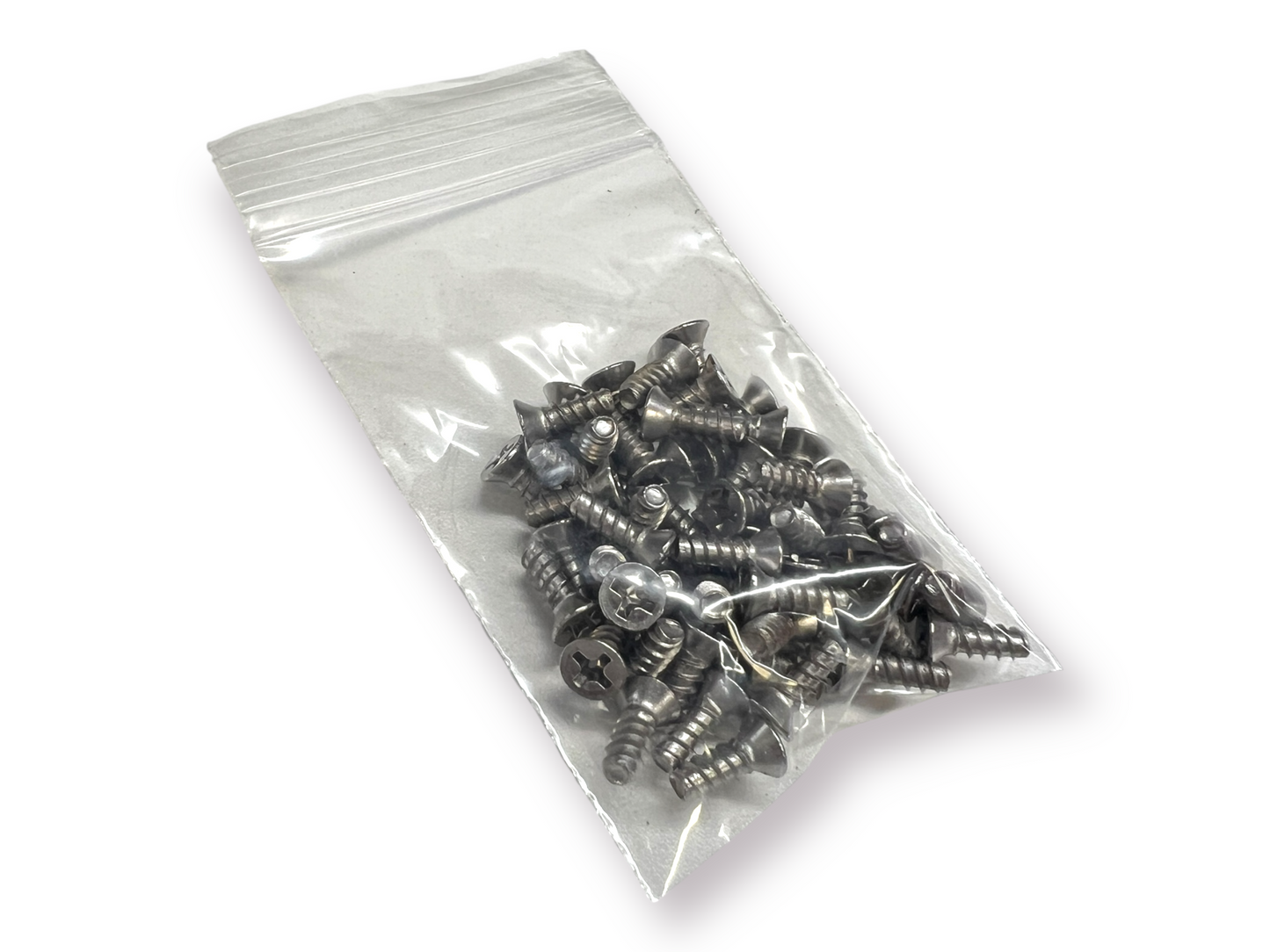50 pack of #6 x 3/8" (M3x9mm) Thread Forming Screws for Plastics Phillips Flat Head 410 Stainless Steel