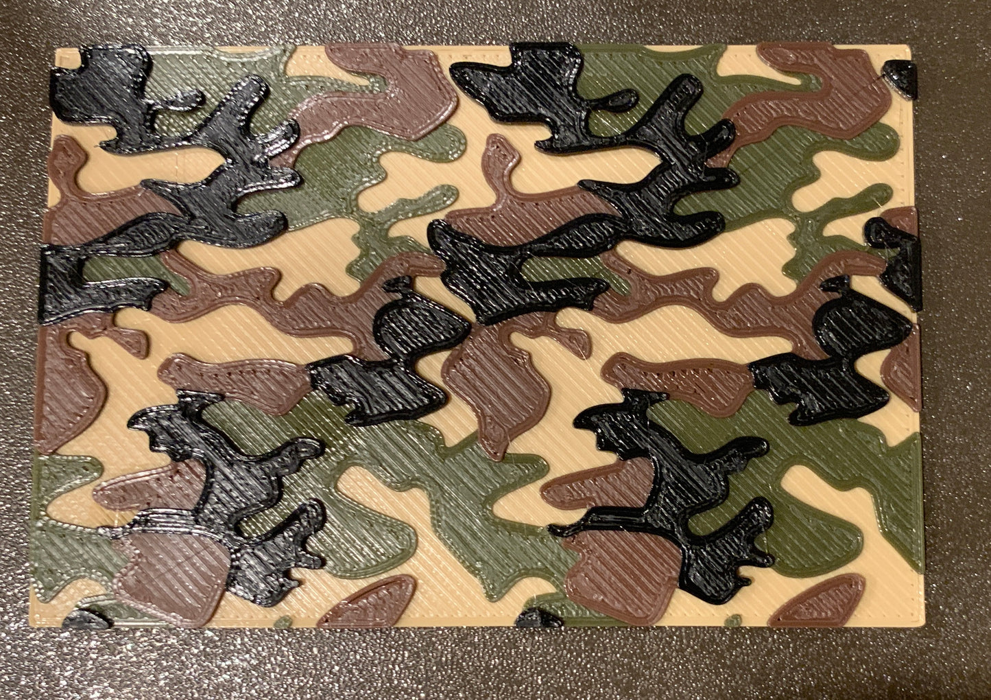 LIMITED EDITION #CamoPak: 4 1lb Spools! Army OD Green, Upside Brown, Coyote Tan, Black Ops 1.75 PLA Camouflage 3D Printer Filament MADE IN THE USA!