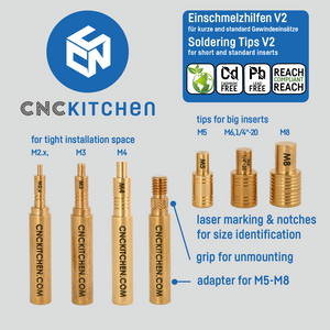 CNC Kitchen Soldering tips for threaded inserts