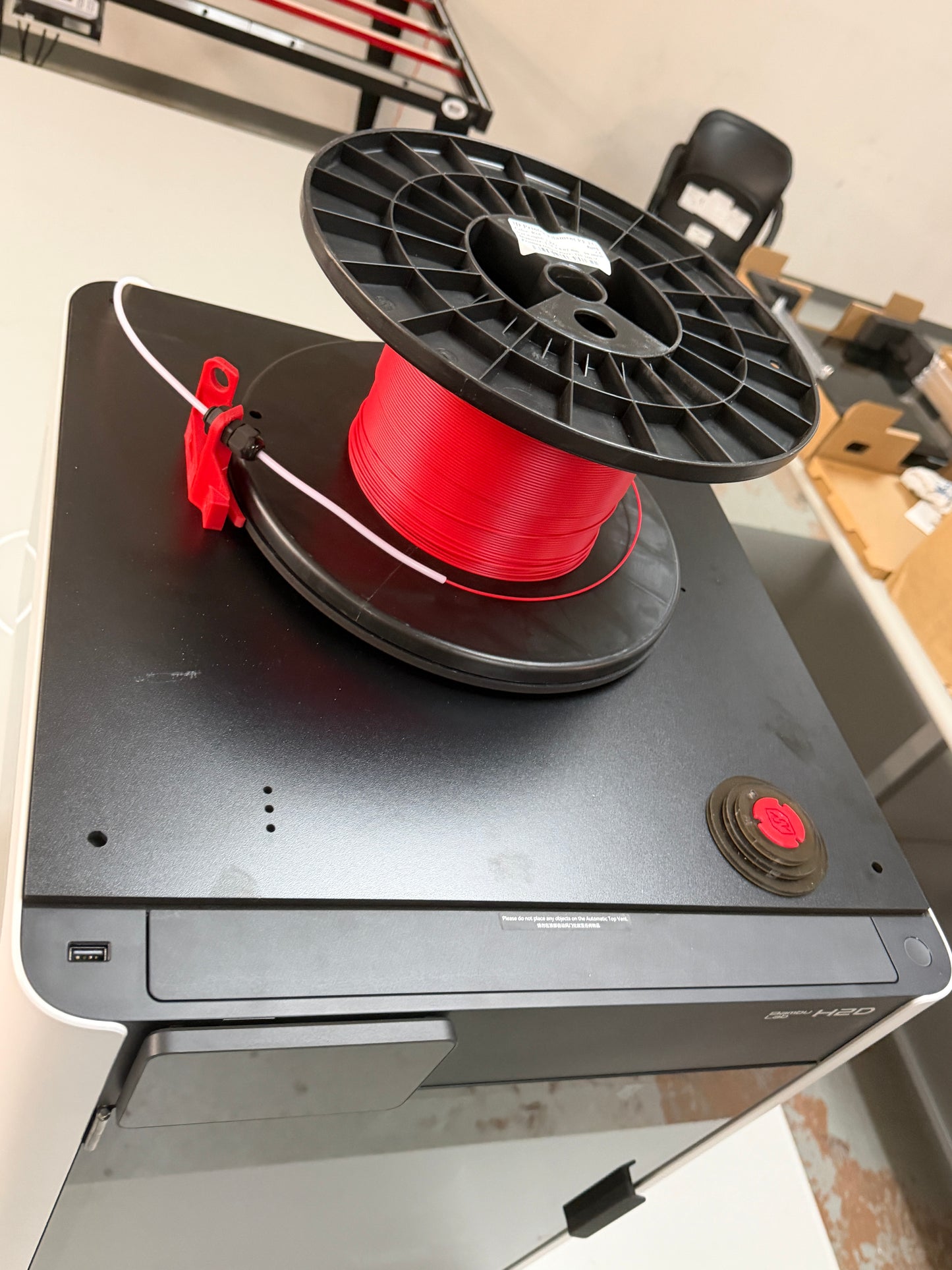 Top Hat- The More Civilized Spool Holder For Your 3D Printer. Compatible with Filament Spools 250g - 10Kg