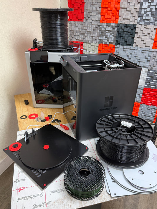 Top Hat- The More Civilized Spool Holder For Your 3D Printer. Compatible with Filament Spools 250g - 10Kg