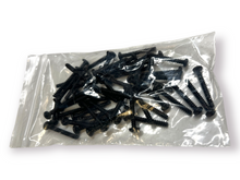 Load image into Gallery viewer, 50 pack of #6 x 1 1/8&quot; (M3x28mm) Thread Forming Screws for Plastics (48-2) / Phillips / Pan Head / Steel / Black Oxide