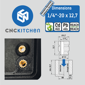 CNC Kitchen Official Threaded Inserts