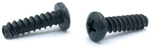 50 pack of #6 x 1 1/8" (M3x28mm) Thread Forming Screws for Plastics (48-2) / Phillips / Pan Head / Steel / Black Oxide
