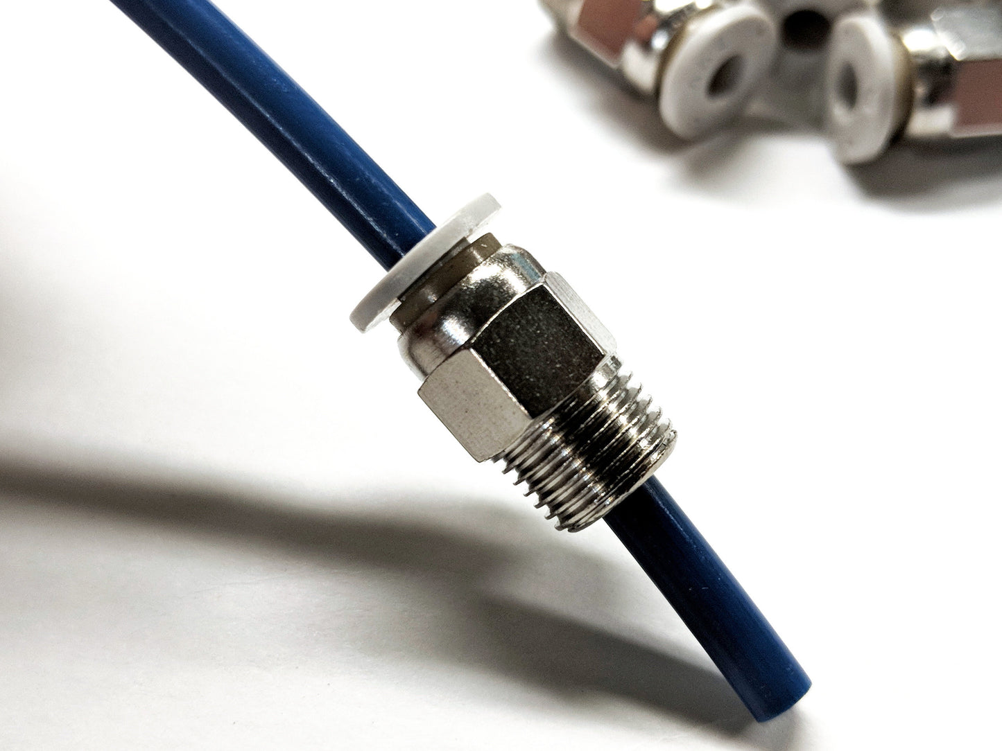 Capricorn 4 Pack PC4-01 NPT (1/8in) Straight-Thru Fittings - For 1.75mm Bowden Tubing