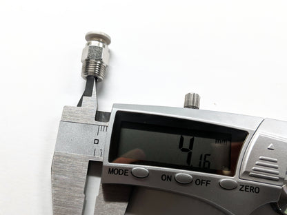 Capricorn 4 Pack PC4-01 NPT (1/8in) Straight-Thru Fittings - For 1.75mm Bowden Tubing