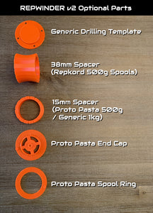 The RepWinder: A spool rewinder solution for RepBox Prusa MMU2 integration and Sample Filament Winding